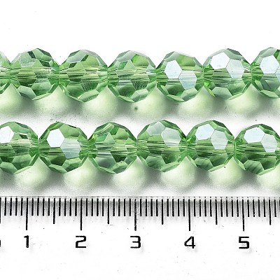 Electroplate Transparent Glass Beads Strands EGLA-A035-T10mm-A09-1