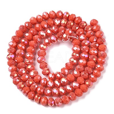 Electroplate Glass Beads Strands EGLA-A044-P4mm-B21-1
