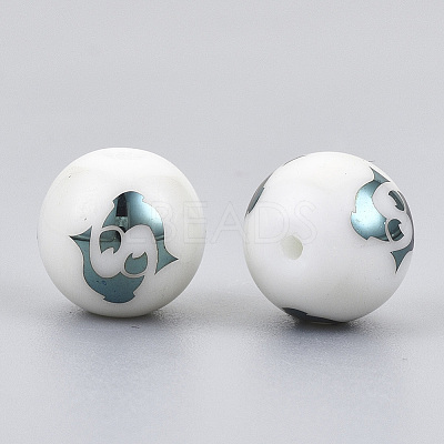 Electroplate Glass Beads EGLA-S178-11C-05-1
