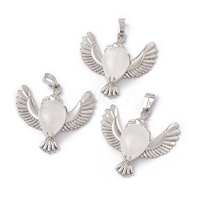 Natural Quartz Crystal Pendants G-P484-05P-01-1