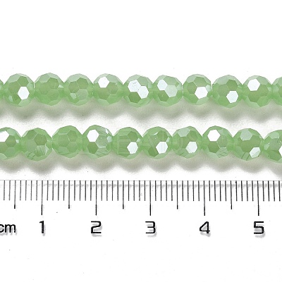Electroplate Glass Beads Strands EGLA-A035-J6mm-A01-1