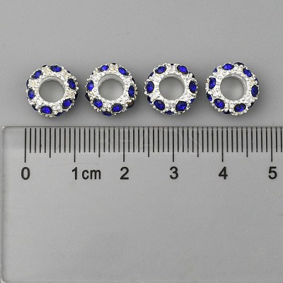 Alloy Rhinestone European Beads CPDL-H999-17-1