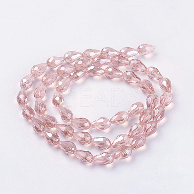 Electroplate Glass Beads Strands EGLA-R008-15x10mm-7-1