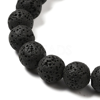 Natural Lava Rock Bead Strands G-L435-03-8mm-18-1