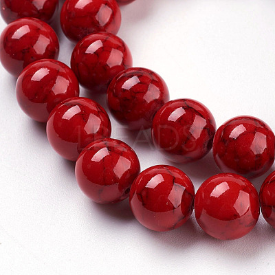 Synthetic Turquoise Beads Strands X-TURQ-H038-10mm-XXS17-1