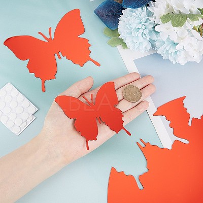 1 Set Plastic Mirror Wall Stickers AJEW-CN0001-65B-1