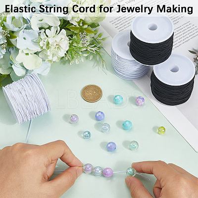 4Rolls 2 Colors Elastic Cords EC-PA0001-02B-1