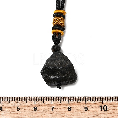 Natural Tourmaline Pendants Necklaces NJEW-B156-01-1