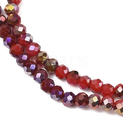 Electroplate Glass Beads Stradns EGLA-H114-02B-02-1