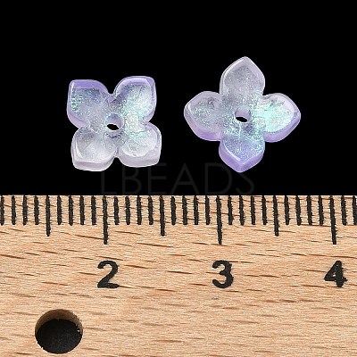 Dyed & Heated Glass Bead Caps GLAA-Z019-01E-1