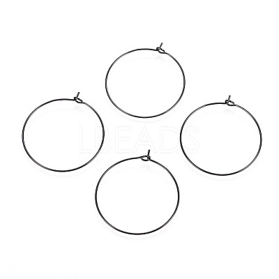 316L Surgical Stainless Steel Hoop Earring Findings X-STAS-D164-01B-1