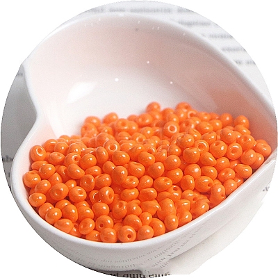 Macaron Baking Paint Glass Seed Beads PW-WGB8861-15-1