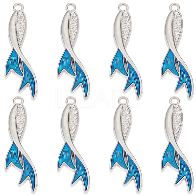 10Pcs Alloy Rhinestone Pendants FIND-SC0007-77-1