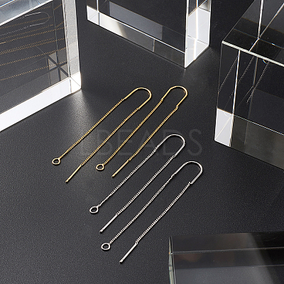 Brass Stud Earring Findings KK-CD0001-02-1