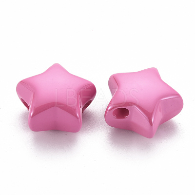 Opaque Acrylic Beads MACR-S372-02B-26-1