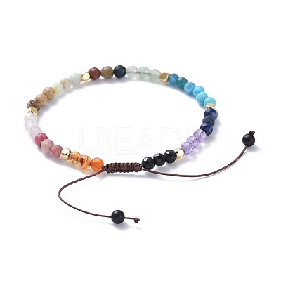 Adjustable Nylon Thread Braided Beads Bracelets BJEW-JB04442-1