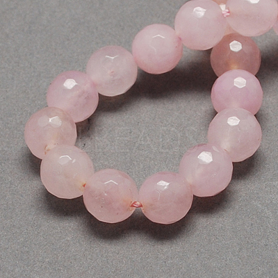 Natural Jade Bead Strands G-R166-8mm-01-1