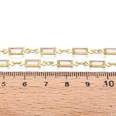 Brass Rectangle Link Chains CHC-N023-03A-G-1