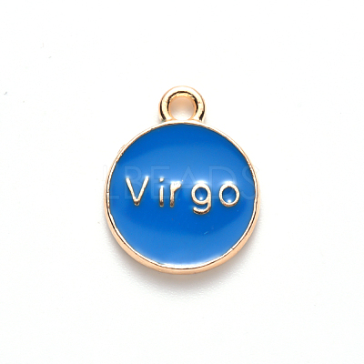 Alloy Enamel Pendants X-ENAM-S124-01B-02B-1