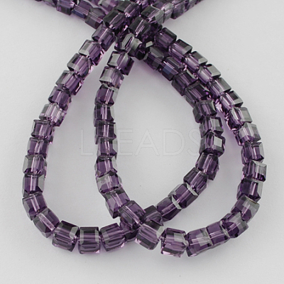 Glass Bead Strands GLAA-R041-8x8mm-19-1