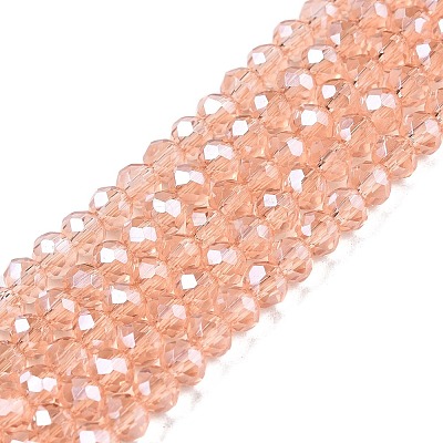 Electroplate Glass Beads Strands EGLA-A044-T3mm-A21-1