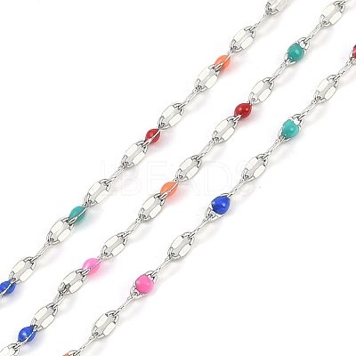 Brass Dapped Chains AJEW-Q153-03P-06-1