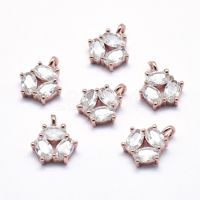 Brass Charms ZIRC-J040-38RG-02-NR-1