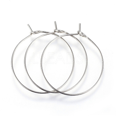 316L Surgical Stainless Steel Hoop Earring Findings STAS-G130-03P-1