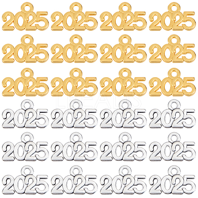100Pcs 2 Colors Alloy Pendants FIND-SP0002-35-1