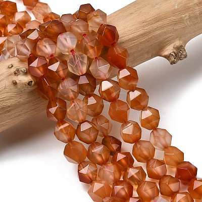 Natural Red Agate Beads Strands G-Z119-A02-02-1