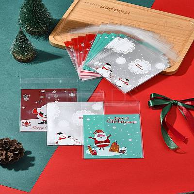 3 Bags 3 Styles Rectangle OPP Cellophane Bags for Christmas OPC-FS0001-01B-1