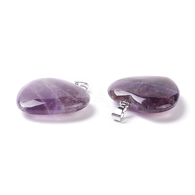 Natural Amethyst Pendants G-G956-B33-FF-1