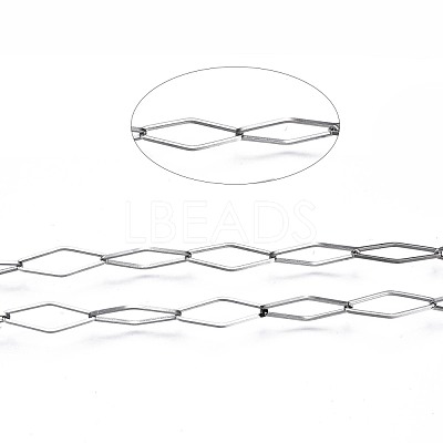 Tarnish Resistant 304 Stainless Steel Link Chains CHS-T003-24P-1