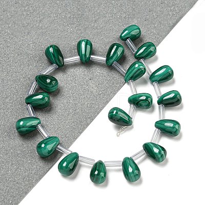 Natural Malachlite Beads Strands G-Q185-A01-01-1