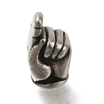 304 Stainless Steel European Beads STAS-M100-07AS-1