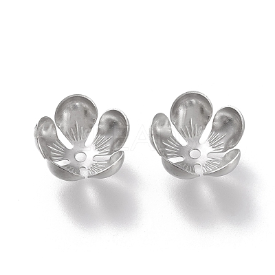 Non-Tarnish 304 Stainless Steel Bead Caps STAS-K194-14P-1
