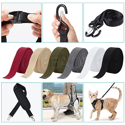 6 Rolls 6 Colors Flat Polypropylene Ribbon OCOR-WR0001-11-1