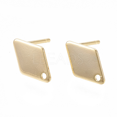 Brass Stud Earring Findings KK-N186-60-1