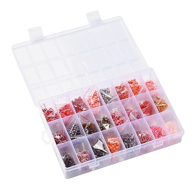 288G 24 Colors Glass Seed Beads SEED-JQ0005-01B-4mm-1