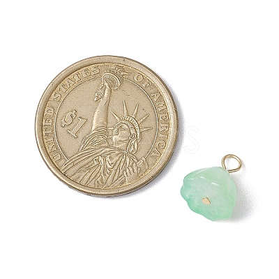 Acrylic Lotus Pendants PALLOY-JF02712-03-1