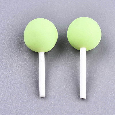 Handmade Polymer Clay 3D Lollipop Embellishments X-CLAY-T016-82D-1