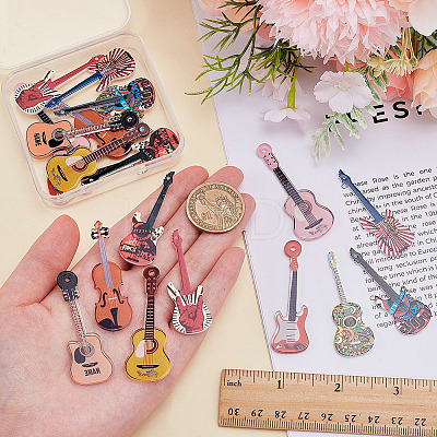 20Pcs 10 Styles Acrylic Big Pendants OACR-ME0001-14-1
