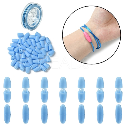 30Sets Plastic Breakaway Clasps KY-YW0001-64E-1