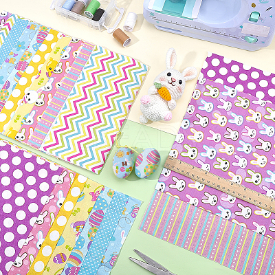 Easter Cotton Fabric DIY-WH0591-404-1