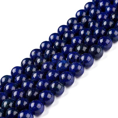 Natural Lapis Lazuli Round Beads Strands G-I181-10-4mm-1