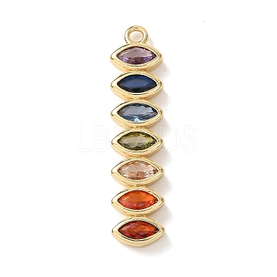 Brass Micro Pave Cubic Zirconia Pendants LS-KK-A295-06B-G-1