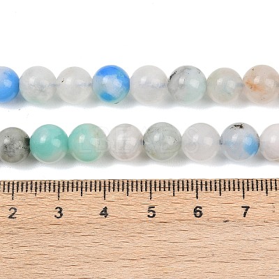 Natural Azurite Beads Strands G-L647-A01-8mm-1