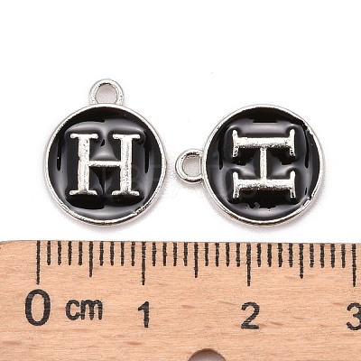 Platinum Plated Alloy Charms ENAM-S118-02H-P-1