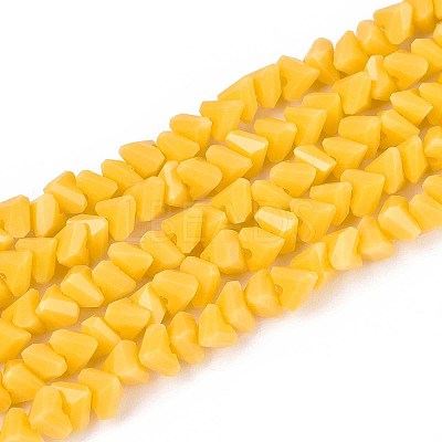 Opaque Glass Beads Strands GLAA-N019-4mm-22-1