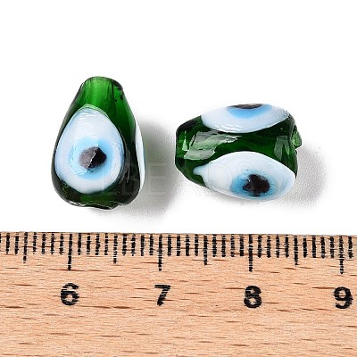 Handmade Evil Eye Lampwork Beads LAMP-T021-16A-1